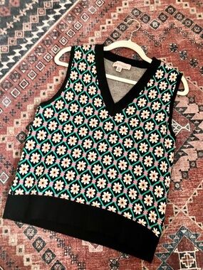 Philosophy Multicolor Knit Floral Sweater Vest